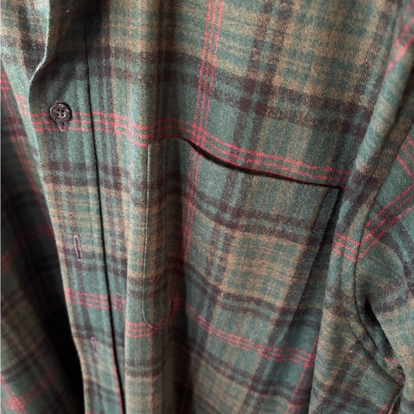 Wool Pendleton Fireside Ross Hunting Tartan shirt.  Size XL. - Picture 5 of 8